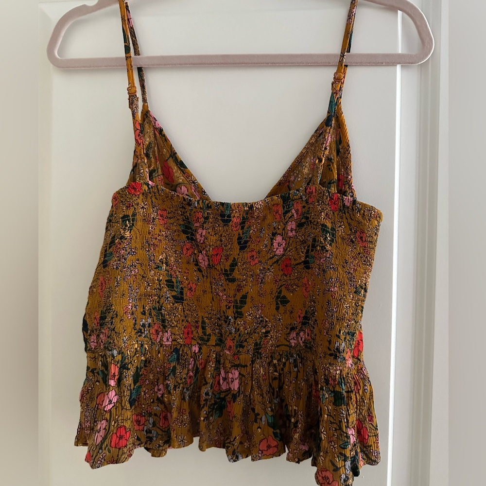 Floral peplum crop top - Picture 2 of 3